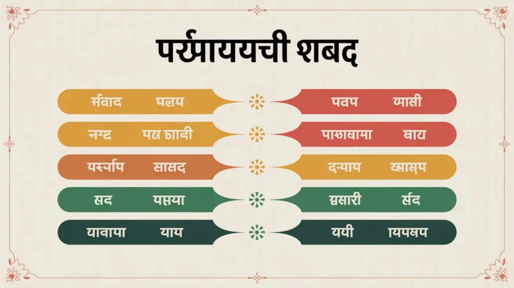 पर्यायवाची शब्द | Synonyms in Hindi with Examples