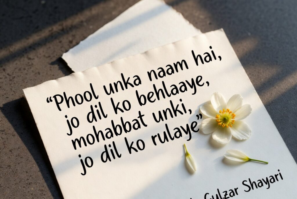 Gulzar Shayari on Love