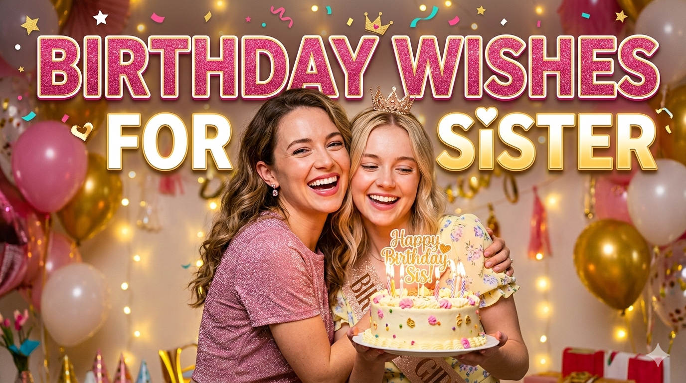 160+ Birthday Wishes for Sister (2026)