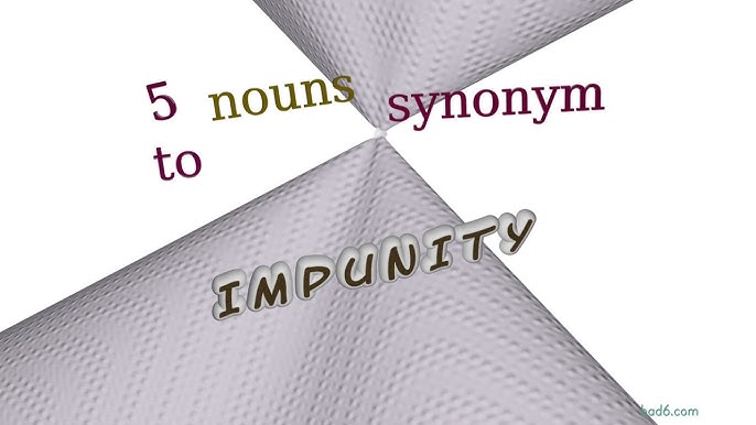 Impunity Synonym: दण्डमुक्ति के 30+ Synonyms